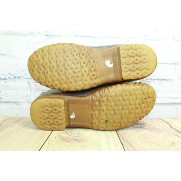 Vintage LL Bean Brown Leather Unlined Hunting Ankle Duck Boots Size 7 N - Picture 10 of 10